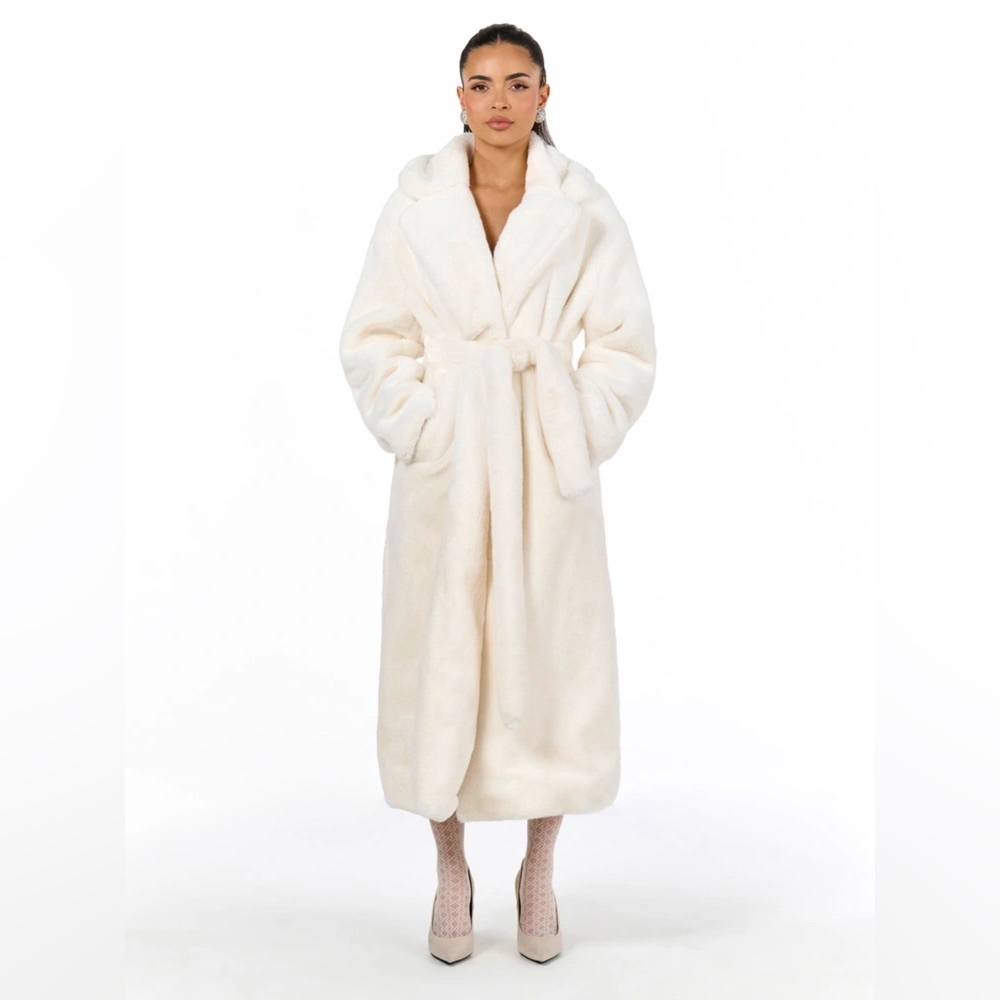 NAKED WARDROBE luxe fur coat